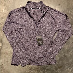 Nike Heathered Purple Zip Pullover